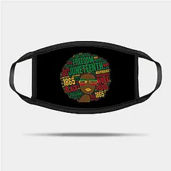 Juneteenth Face Masks - Juneteenth Black Woman Afro Mask TP1002