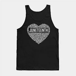 Juneteenth Tank Tops - Juneteenth Heart Tank Top TP1002