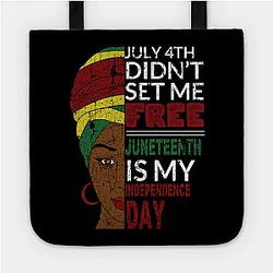 Juneteenth Bags - Juneteenth Afrocentric Celebration Tote TP1002