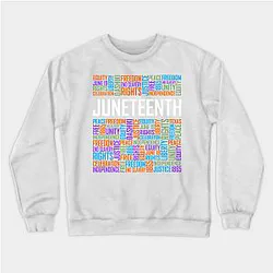Juneteenth Sweatshirts - Juneteenth Words Sweatshirt TP1002