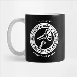 Juneteenth Mugs - Juneteenth Ancestors Black African American Flag Pride Mug TP1002