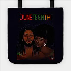 Juneteenth Bags - Happy Juneteenth! Tote TP1002