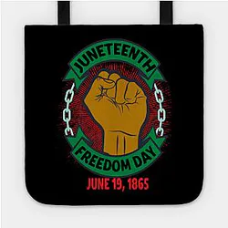 Juneteenth Bags - Juneteenth Day Pan African Colors Black History Fist Edit View Tote TP1002