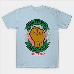 Juneteenth T-Shirts - Juneteenth Day Pan African Colors Black History Fist Edit View T-Shirt TP1002