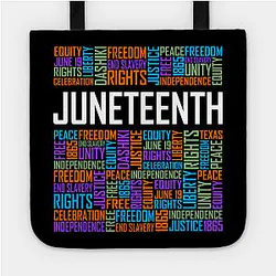 Juneteenth Bags - Juneteenth Words Tote TP1002