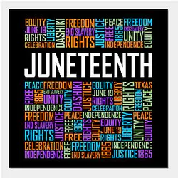 Juneteenth Posters - Juneteenth Words Poster TP1002