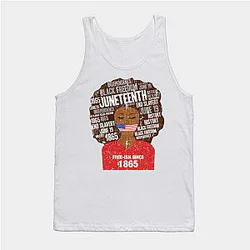 Juneteenth Tank Tops - Juneteenth American Flag Afro Free-Ish Since 1865 Tank Top TP1002