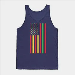 Juneteenth Tank Tops - Juneteenth african american Flag Freedom Equality Tank Top TP1002