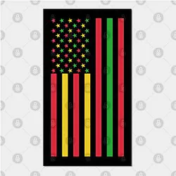 Juneteenth Posters - Juneteenth african american Flag Freedom Equality Poster TP1002