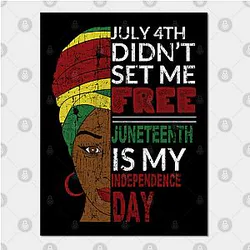 Juneteenth Posters - Juneteenth Afrocentric Celebration Poster TP1002