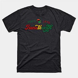 Juneteenth T-Shirts - Peace Love Juneteenth Black History African American Freedom Day since 1865 T-Shirt TP1002