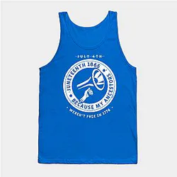 Juneteenth Tank Tops - Juneteenth Ancestors Black African American Flag Pride Tank Top TP1002