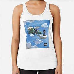 trapped in a dream junior h Racerback Tank Top