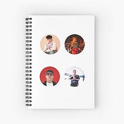 Junior H Sticker Funny Pack Spiral Notebook