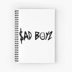 junior h merch sad boyz Spiral Notebook