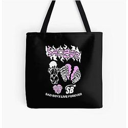 Junior H Merch Sad Boyz All Over Print Tote Bag