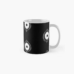 BW of Evil eye horror style Classic Mug RB0811