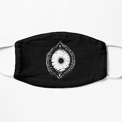 BW of Evil eye horror style Flat Mask RB0811