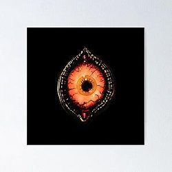 Evil eye horror style Poster RB0811