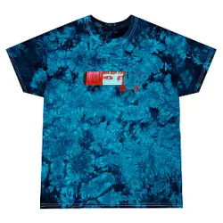 Junji Ito Tie-Dye T-Shirt - Tomie Cursed Beauty Blue & Crimson Edition