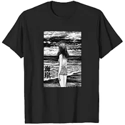 Junji Ito T-Shirt - Seaside Horror Scene Edition