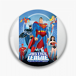 Superhero Team Justice League Unlimited Pins
