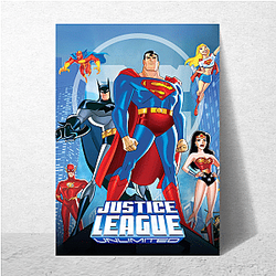 Superhero Team Justice League Unlimited Posters