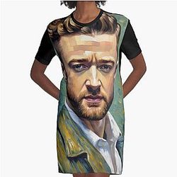 Justin Timberlake Graphic T-Shirt Dress