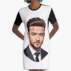 Justin Timberlake Graphic T-Shirt Dress
