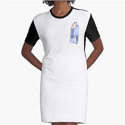 Britney Spears Denim Justin Timberlake Graphic T-Shirt Dress