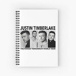Justin Timberlake Print world Tour T-shirt, Justin Timberlake 2024 Concert shirt Spiral Notebook