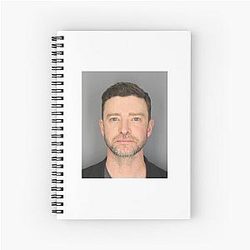 Justin Timberlake Spiral Notebook