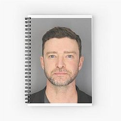 Justin Timberlake Spiral Notebook