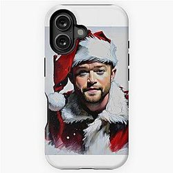 Justin Timberlake as Santa Claus iPhone Case