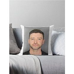 Justin Timberlake Throw Pillow