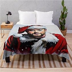 Justin Timberlake as Santa Claus Throw Blanket