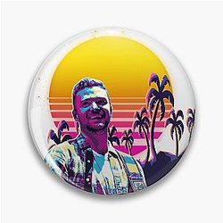 Justin Timberlake Retro Pin