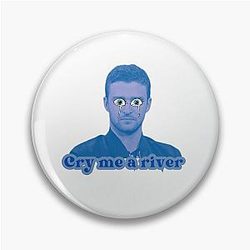 Justin Timberlake Cry a River Sticker Pin