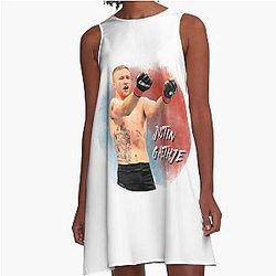 Justin Gaethje Tees Shirt A-Line Dress
