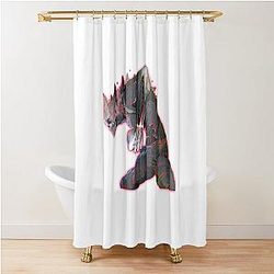 KAIJU NO 8 KAIJU 8 KAFKA HIBINO RED MODE (KAIJU FIGHTING ANIMEMANGA) Shower Curtain