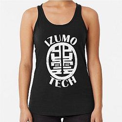 KAIJU No 8 : IZUMO TECH (WHITE & GRUNGE) Racerback Tank Top