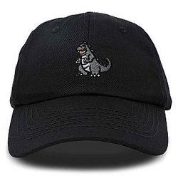 Giant Lizard Kaiju Embroidered Cotton Dad Hat Baseball Cap Adjustable Glow in The Dark Mens