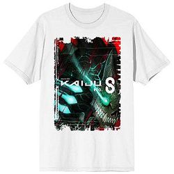 Kaiju No. 8 Kafka Hibino Kaiju Form Poster Art Crew Neck Short Sleeve Men's White T-Shirt