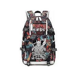 Anime Kaiju No. 8 Backpack Hibino Kafka Daypack Bookbag Laptop School Bag with USB Charging Port 6