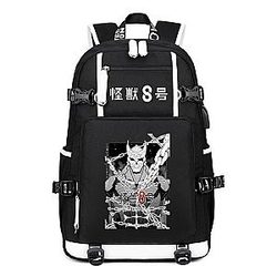 Anime Kaiju No. 8 Backpack KAIJU NUMBER EIGHT Daypack Bookbag Laptop School Bag with USB Charging Port 6