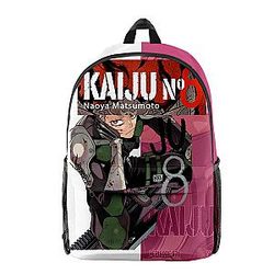 Anime Kaiju No. 8 Backpack Printed Multi Zipper Pack Casual Bag (2,F)