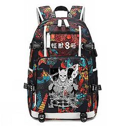 Anime Kaiju No. 8 Backpack Hibino Kafka Daypack Bookbag Laptop School Bag with USB Charging Port 6