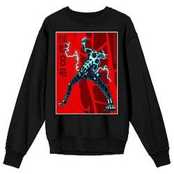 Kaiju No. 8 Hafka Habino Kaju Form Lightning Crew Neck Long Sleeve Black Adult Sweatshirt