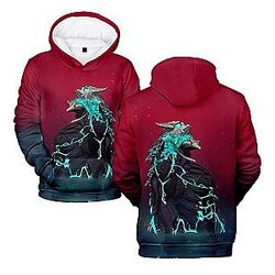 No.8 Eight Kaiju Cosplay Hoodie Aesthetic Sweatshirt Costume Unisex Adult Hooded Casual Carnival Party Show
