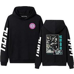 Anime Kaiju No. 8 Hoodie Print Hooded Sweatshirt Kaiju No. 8 Merch Casual Pullover
